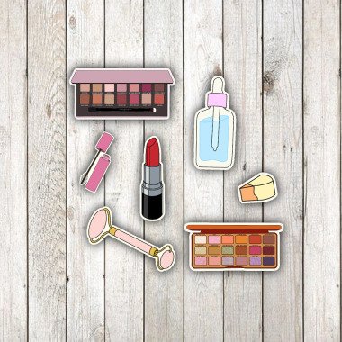 Makeup Sticker Pack | Wasserfester Aufkleber