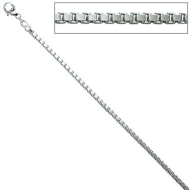 Venezianerkette 925 Silber 1,2 mm 38 cm Halskette Kette Silberkette Karabiner