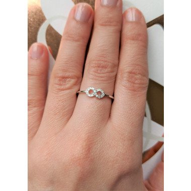 Weißgold Diamant-Ring, Verlobungsring, Geschenk-Ideen, Brautschmuck, Geschenk
