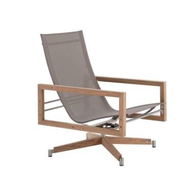 ARCO Cube Loungesessel Drehsessel Teakholz