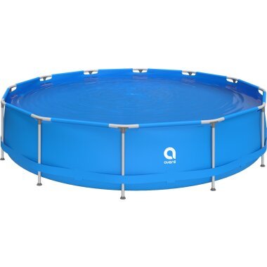 Avenli Frame Pool 420 x 84 cm, Aufstellpool rund, ohne Pumpe, blau