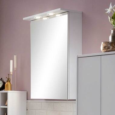Badezimmerspiegelschrank mit LED Beleuchtung Steckdose