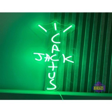 Cactus Jack Neon Schild, Raumdekor, Wohnzimmer