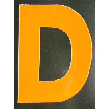 Conacord Reflektierender Klebebuchstabe D orange D