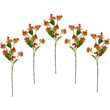 I.GE.A. Kunstblume Blütenzweig, 5er Set künstlicher