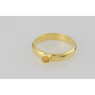 Ring Diamant Orange Brillant Gold