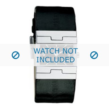 Uhrenarmband Dolce & Gabbana 3719251529 / F360002056 Leder Schwarz 26mm