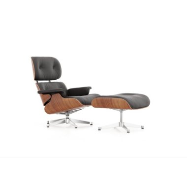Vitra Lounge Chair & Ottoman neue Maße poliert Gleiter Hartboden amerikanischer