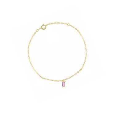 Armband Claire 925 Sterling Silber Vergoldet Pink Rose Cubic Zirkonia Geschenk