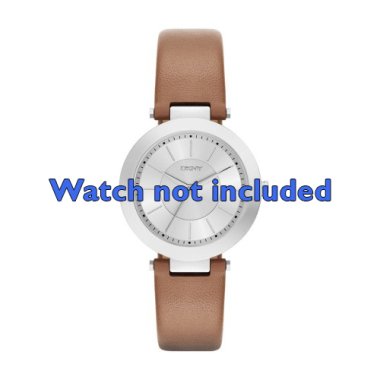 DKNY Lederband für Uhren & Uhrenarmband DKNY NY2293 Leder Cognac 10mm