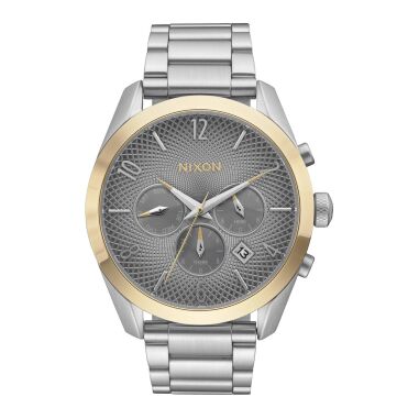 Golduhr in Silber & The Bullet Chrono Silver / Gold / Gray