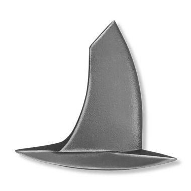 Kleines Segelboot Metallrelief für Grabsteine Segelboot Relief / Aluminium sch