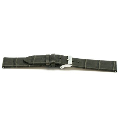 Lederband für Uhren in Grau & Uhrenarmband Universal F815 Leder Grau 18mm