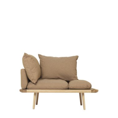 Sofa Lounge Around 1½-seater oak/sugar brown