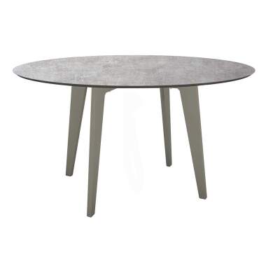 Stern Tisch Ø 134 cm Aluminium graphit mit