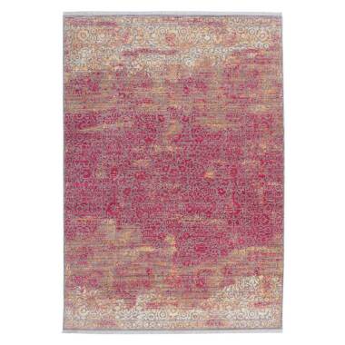 Antik-Briefkasten & Vintage Teppich in Rot und Beige Kurzflor
