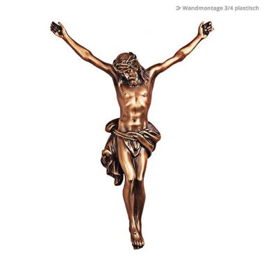 Bronzefigur Jesus am Kreuz Jesus Vittima