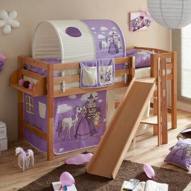 Massivholz Kinderbett im Prinzessin Design