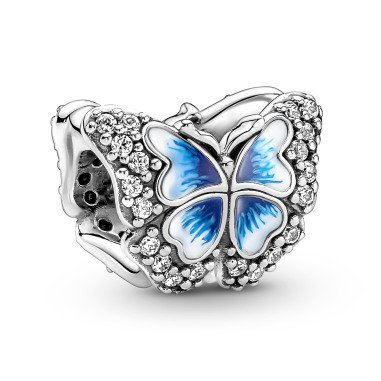 Pandora 790761C01 Charm Silber Blauer Schmetterling