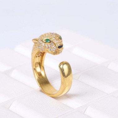 Panther Diamant Ring, Ring Für Frauen, Micro