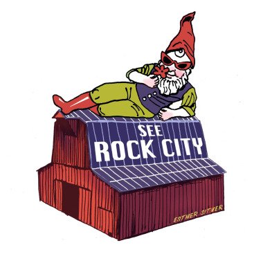 Rock City Wichtelsticker | Lookout Mountain