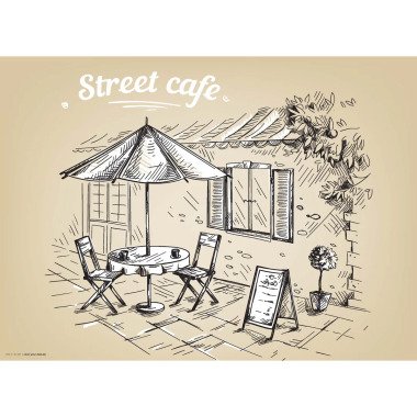 Tischset Street Cafe (4er-Set)