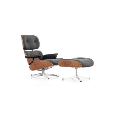 Vitra Lounge Chair & Ottoman neue Maße poliert Gleiter Hartboden ameri
