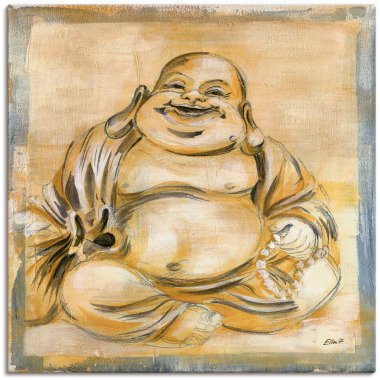 Artland Wandbild »Fröhlicher Buddha I«, Religion