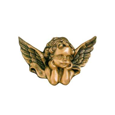 Schutzengel Figur aus Naturstein & Engelrelief aus Bronze kaufen Engel Samara