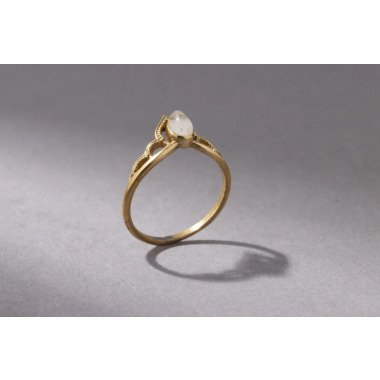 Tiara Kronen Ring Mit Mondstein, Spitze, Handgemacht F17 Rb028M
