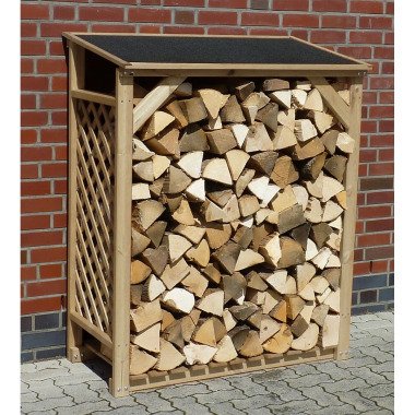 105 cm x 55 cm Holzscheitregal Berriman aus Holz