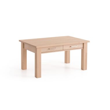 Couchtisch Tisch mit Schublade JORGE Eiche Massivholz 110x70 cm