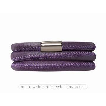 Endless Lederarmband 12106-54 cm Purple Triple