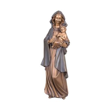 Große Marienskulptur mit Kind aus Bronze Madonna Beda / Bronze