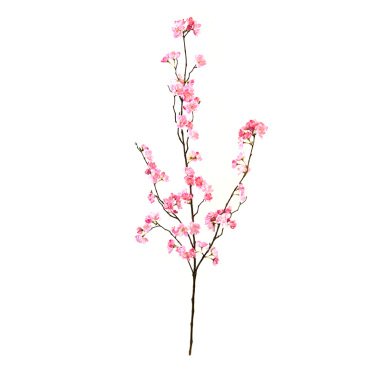 Künstlicher Blüte-Zweig Deluxe 115 cm rose
