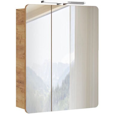 Lomadox Spiegelschrank 60 cm mit led Beleuchtung