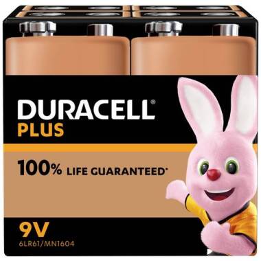 Duracell MN1604 Plus 9V Block-Batterie Alkali-Mangan