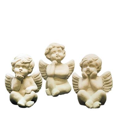 Engel Skulptur aus Steinguss & Außergewöhnliches Deko Steinguss Engel