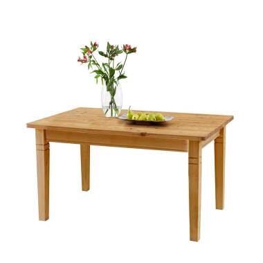 Massivholz-Tisch & Massivholztisch aus Kiefer geölt verlängerbar