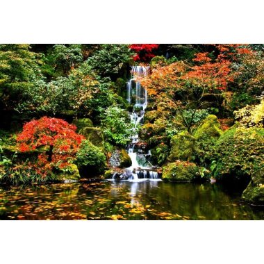 Papermoon Fototapete Wasserfall in Japanischen garten