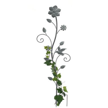 Rankhilfe mit Blumen Rankgitter aus Metall