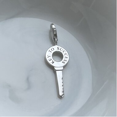 Schlüssel Charm 925 Silber Key To Success Anhänger Für Bettelarmbänder