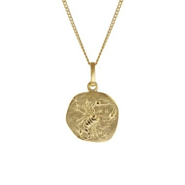 trendor 15022-11 Kinder-Halskette mit Sternzeichen Skorpion 333/8K Gold