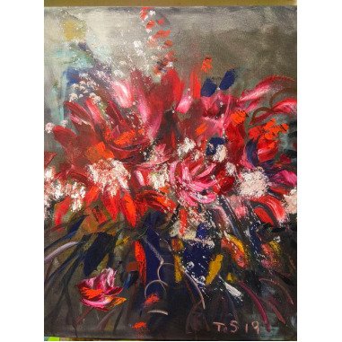 Abstrakt Blumen Tanz Das Bild 5060 cm Leinwand Öl Farben Malerei Geschenkideen