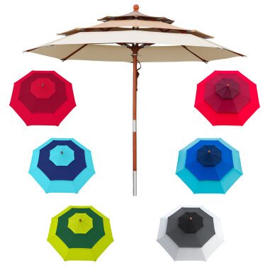 anndora Sonnenschirm 3m Design Schirm rund