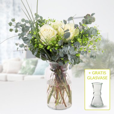 Blumenstrauß Kleines Glück + gratis Glasvase