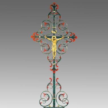 Grabkreuze aus Bronze aus Schmiedeeisen & Schmiedeeisen Grabkreuz mit Jesus
