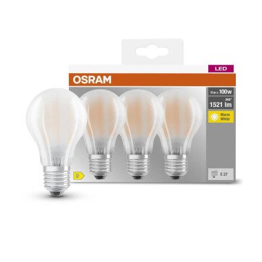 Osram LED Lampe ersetzt 100W E27 Birne A60