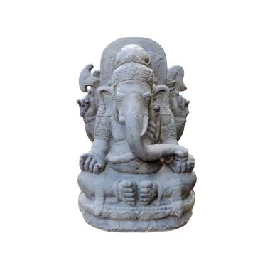 Sitzender Ganesha Gartendeko-Skulptur aus