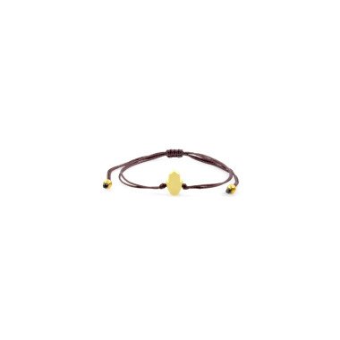 Bettelarmband aus Gold & Kordel Kleine Hand Gold Perlen Armband/Fußkette